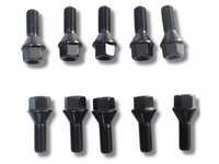 10x Locking Wheel Bolts for BMW E46 / E81 / E82 / E85 / E87 / E61 / E90 / E92 - M12 x 1.5-Spoilers and Bodykits Australia