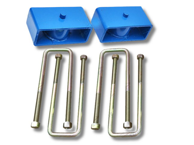 2 Inch Lift Rear Suspension U-Bolts & Blocks for Toyota Hilux LN166 / LN167 / LN172-Spoilers and Bodykits Australia