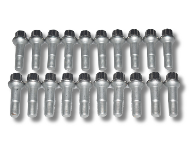 20x Stainless Steel Wheel Lug Bolts for Mercedes W221 / W166 / W251 / X166 - M14 x 1.5mm-Spoilers and Bodykits Australia