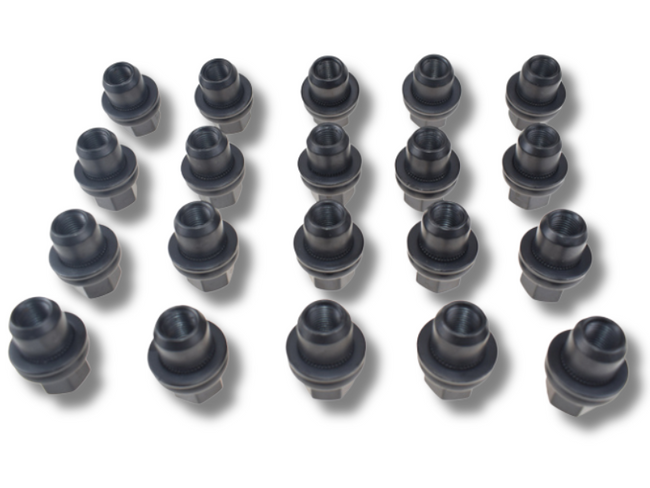 20x Wheel Lug Nuts for Land Rover Range Rover LR3 / LR4 - Black-Spoilers and Bodykits Australia