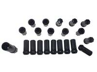 20x Wheel Nuts for VE / VF Holden Commodore SV6 / Maloo / SS - M14 x 1.5 - Black-Spoilers and Bodykits Australia