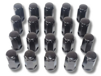 20x Wheel Nuts for XE / XD / XA / EA / EL / AU / BA / BF / FG Ford Falcon - 1/2" (45mm) - Black-Spoilers and Bodykits Australia