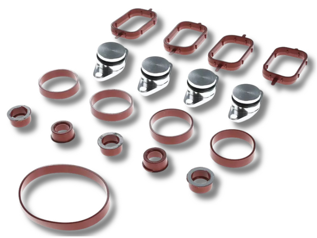 22mm Inlet Intake Manifold Seal Gaskets x4 for BMW E46 / E53 / E90 / E87 / E60 / E70 / E83-Spoilers and Bodykits Australia