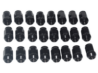 24x Wheel Nuts for Toyota Hilux / Landcruiser / Holden Colorado / D-MAX / Rodeo - 12mm x 1.5 - Black-Spoilers and Bodykits Australia