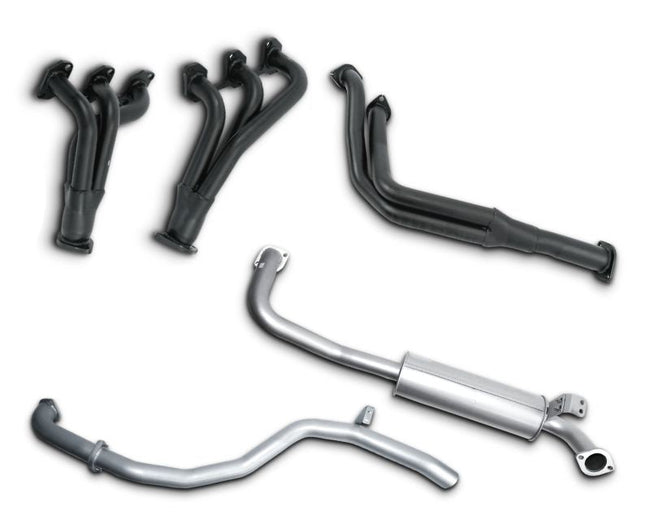 2.5" Exhaust System with Extractors for 4.2L 1HZ Diesel Toyota Landcruiser 80 Series Wagon HZJ80(1990 - 1998 )-Spoilers and Bodykits Australia