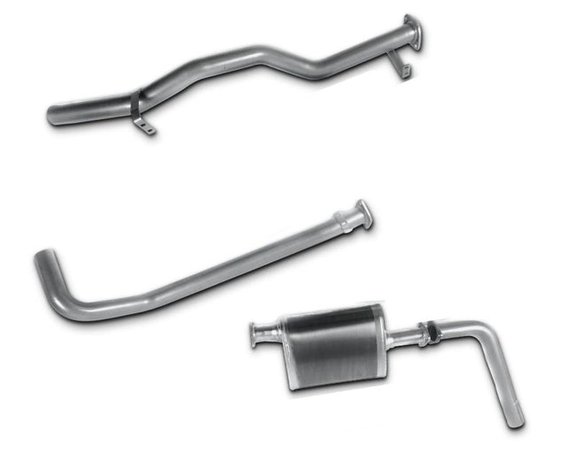 2.5" Stainless Steel Exhaust System for 4.2L Non-Turbo Diesel Toyota Landcruiser 79 Series Single Cab Ute(1999 Onwards )-Spoilers and Bodykits Australia