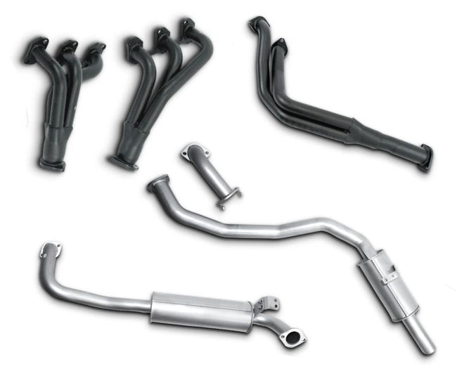 2.5" Stainless Steel Exhaust System with Extractors for 4.5L Petrol Toyota Landcruiser 80 Series Wagon FZJ80(1990 - 1998 )-Spoilers and Bodykits Australia