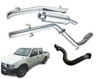 2.5" Turbo-Back Stainless Steel Exhaust System for 2.8L Turbo Diesel Holden Rodeo TF(4WD Model Only)(09/1991 - 09/1998 )-Spoilers and Bodykits Australia