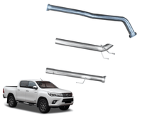 3" DPF-Back Exhaust System for 2.8L GUN Series Toyota Hilux(2015 Onwards )-Spoilers and Bodykits Australia