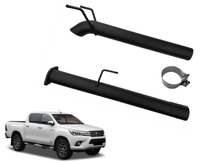 3" Eliminator Pipe for 2.8L D4D Turbo Diesel Toyota Hilux GUN126(2015 Onwards )-Spoilers and Bodykits Australia