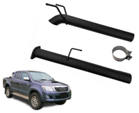 3" Eliminator Pipe for 3.0L D4D Turbo Diesel KUN25 / KUN26 Toyota Hilux(2005 - 2015 )-Spoilers and Bodykits Australia