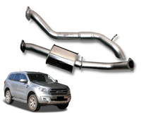 3" Stainless Steel DPF-Back Exhaust System for 3.2L Ford Everest(2015 - 2019 )-Spoilers and Bodykits Australia