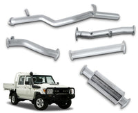 3" Stainless Steel DPF-Back Exhaust System for 4.5L V8 79 Series Toyota Landcruiser Dual Cab Ute(2016 - 2019 )-Spoilers and Bodykits Australia