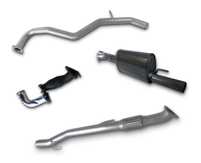 3" Stainless Steel Exhaust System for 3.0L TD V6 D40 Nissan Navara STX550 Dual Cab Ute with Cerachrome Dump Pipe(2010 - 2015 )-Spoilers and Bodykits Australia