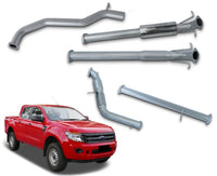 3" Stainless Steel Turbo-Back Exhaust System for 3.2L PX1 Ford Ranger & Mazda BT50(2011 - 2015 )-Spoilers and Bodykits Australia