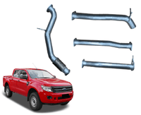 3" Turbo-Back Exhaust System for 2.2L Turbo Diesel PX1 Ford Ranger(2011 - 09/2016 )-Spoilers and Bodykits Australia