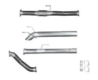 3" Turbo-Back Exhaust System for 3.0L D4D KUN Series Toyota Hilux(2005 - 2015 )-Spoilers and Bodykits Australia