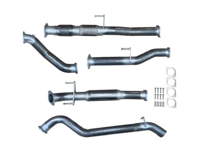 3" Turbo-Back Exhaust System for 3.0L D4D KUN Series Toyota Hilux(2005 - 2015 )-Spoilers and Bodykits Australia