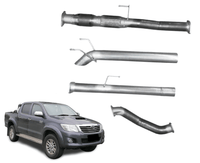 3" Turbo-Back Exhaust System for 3.0L D4D KUN Series Toyota Hilux(2005 - 2015 )-Spoilers and Bodykits Australia