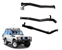 3" Turbo-Back Exhaust System for 4.5L V8 76 Series Toyota Landcruiser Wagon(2007 - 2017 )-Spoilers and Bodykits Australia