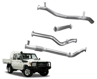 3" Turbo-Back Exhaust System for 4.5L V8 79 Series Toyota Landcruiser Dual Cab(2007 - 2017 )-Spoilers and Bodykits Australia