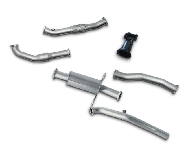 3" Turbo-Back Stainless Steel Exhaust System for 2.5L Nissan Navara D22 Dual Cab Ute(2008 - 2016 )-Spoilers and Bodykits Australia