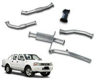 3" Turbo-Back Stainless Steel Exhaust System for 2.5L Nissan Navara D22 Dual Cab Ute(2008 - 2016 )-Spoilers and Bodykits Australia