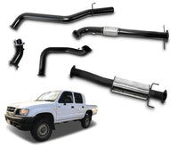 3" Turbo-Back Stainless Steel Exhaust System for 3.0L Naturally Aspirated DTS Turbo Upgrade Toyota Hilux LN167, LN172(1997 - 02/2005 )-Spoilers and Bodykits Australia