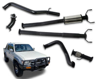 3" Turbo-Back Stainless Steel Exhaust System for 3.0L Toyota Hilux KZN165R(04/1999 - 05/2004 )-Spoilers and Bodykits Australia