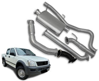 3" Turbo-Back Stainless Steel Exhaust System for 3.0L Turbo Diesel Direct Injection Holden Rodeo RA Dual Cab(11/2003 - 2007 )-Spoilers and Bodykits Australia