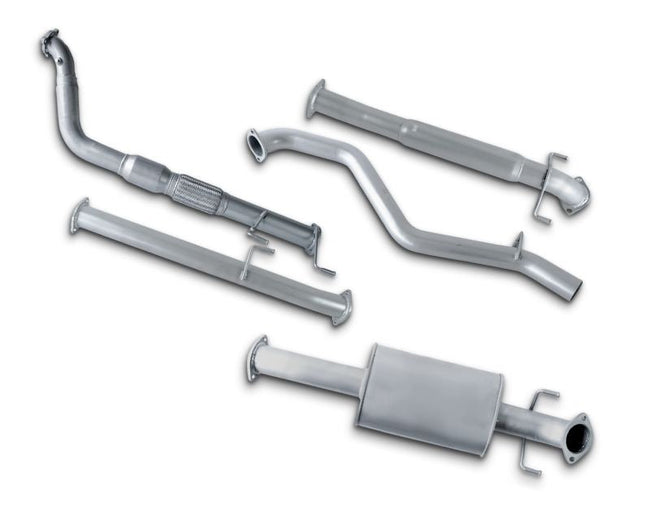3" Turbo-Back Stainless Steel Exhaust System for 3.0L Turbo Diesel Toyota Hilux KUN26R(03/2005 - 2019 )-Spoilers and Bodykits Australia