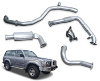 3" Turbo-Back Stainless Steel Exhaust System for 4.2L Turbo Diesel Toyota Landcruiser 80 Series Wagon HDJ80(1990 - 1998 )-Spoilers and Bodykits Australia