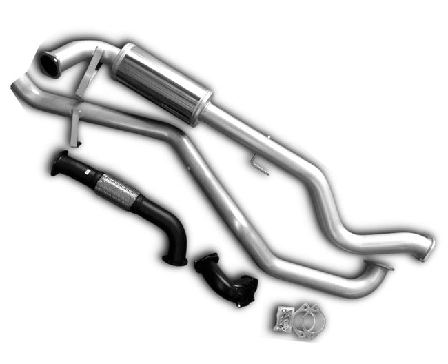 3" Turbo-Back Stainless Steel Exhaust System for 4.2L V6 Toyota Landcruiser 105 Series Wagon(1998 - 2007 )-Spoilers and Bodykits Australia