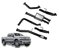 3.5" to Dual 3" Cat-Back Exhaust System for 6.2L V8 Chevrolet Silverado 1500(2020 Onwards )-Spoilers and Bodykits Australia