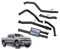 3.5" to Dual 3" Cat-Back Exhaust System for 6.2L V8 Chevrolet Silverado 1500(2020 Onwards )-Spoilers and Bodykits Australia