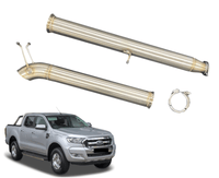 4" DPF-Back Stainless Steel Exhaust System for 3.2L & 2.0L Turbo Diesel PX2 / PX3 Ford Ranger(09/2016 - 2021 )-Spoilers and Bodykits Australia