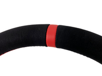 Alcantara Steering Wheel with Red Centre Line & Stitching for Subaru WRX STI / Levorg (2015 - 2021) - Spoilers and Bodykits Australia