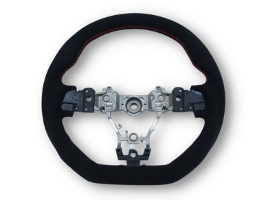 Alcantara Steering Wheel with Red Stitching for Subaru WRX STI / Levorg (2015 - 2021) - Spoilers and Bodykits Australia