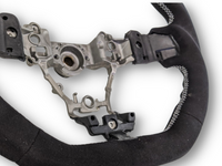 Alcantara Steering Wheel with Silver Stitching for Subaru WRX STI / Levorg (2014 - 2019) - Spoilers and Bodykits Australia