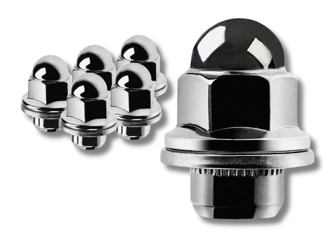 Alloy Wheel Nuts with Washers x6 for ML / MN / MQ / MR Mitsubishi Triton / Pajero / Challenger / Lancer-Spoilers and Bodykits Australia