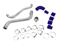 Aluminium & Silicon Intercooler Piping Kit for ML / MN Mitsubishi Triton 2.5L 4D56 - Chrome/Blue (2005 - 2010) - Spoilers and Bodykits Australia
