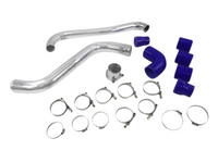 Aluminium & Silicon Intercooler Piping Kit for ML / MN Mitsubishi Triton 2.5L 4D56 - Chrome/Blue (2005 - 2010) - Spoilers and Bodykits Australia