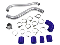 Aluminium & Silicon Intercooler Piping Kit for ML / MN Mitsubishi Triton 2.5L 4D56 - Chrome/Blue (2005 - 2010) - Spoilers and Bodykits Australia