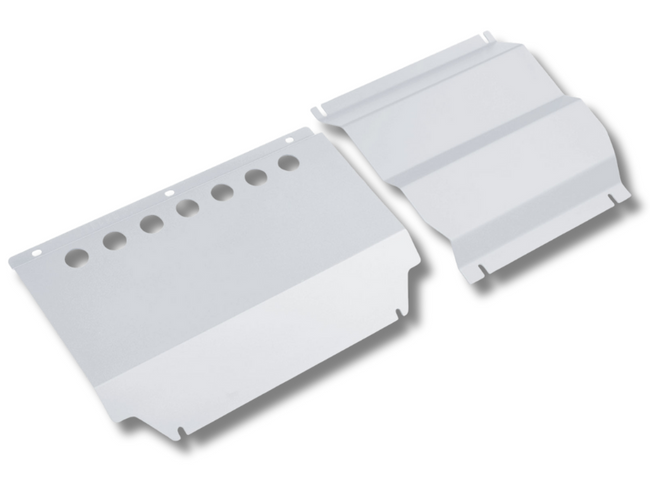 Bash Plate for ML / MN Mitsubishi Triton - Silver - 3mm - 2-Piece (2006 - 2015)-Spoilers and Bodykits Australia