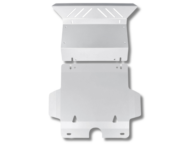 Bash Plate for Toyota Hilux N70 SR / SR5 - Silver - 2-Piece - 3mm (2005 - 2015)-Spoilers and Bodykits Australia