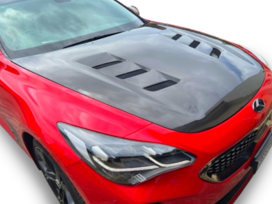 Bonnet for Kia Stinger - Vented (2018 - 2023 Models) (Road Legal Certified) - Spoilers And Bodykits Australia