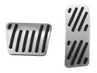 Brake & Accelerator Pedal Pad Covers for Jeep Cherokee - Silver (2014 - 2021)-Spoilers and Bodykits Australia