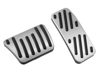 Brake & Accelerator Pedal Pad Covers for Jeep Cherokee - Silver (2014 - 2021)-Spoilers and Bodykits Australia