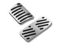 Brake & Accelerator Pedal Pad Covers for Jeep Cherokee - Silver (2014 - 2021)-Spoilers and Bodykits Australia