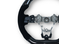 Carbon Fibre & Alcantara Steering Wheel with Black Stitching for Subaru WRX STI / Levorg (2015 - 2019) - Spoilers and Bodykits Australia